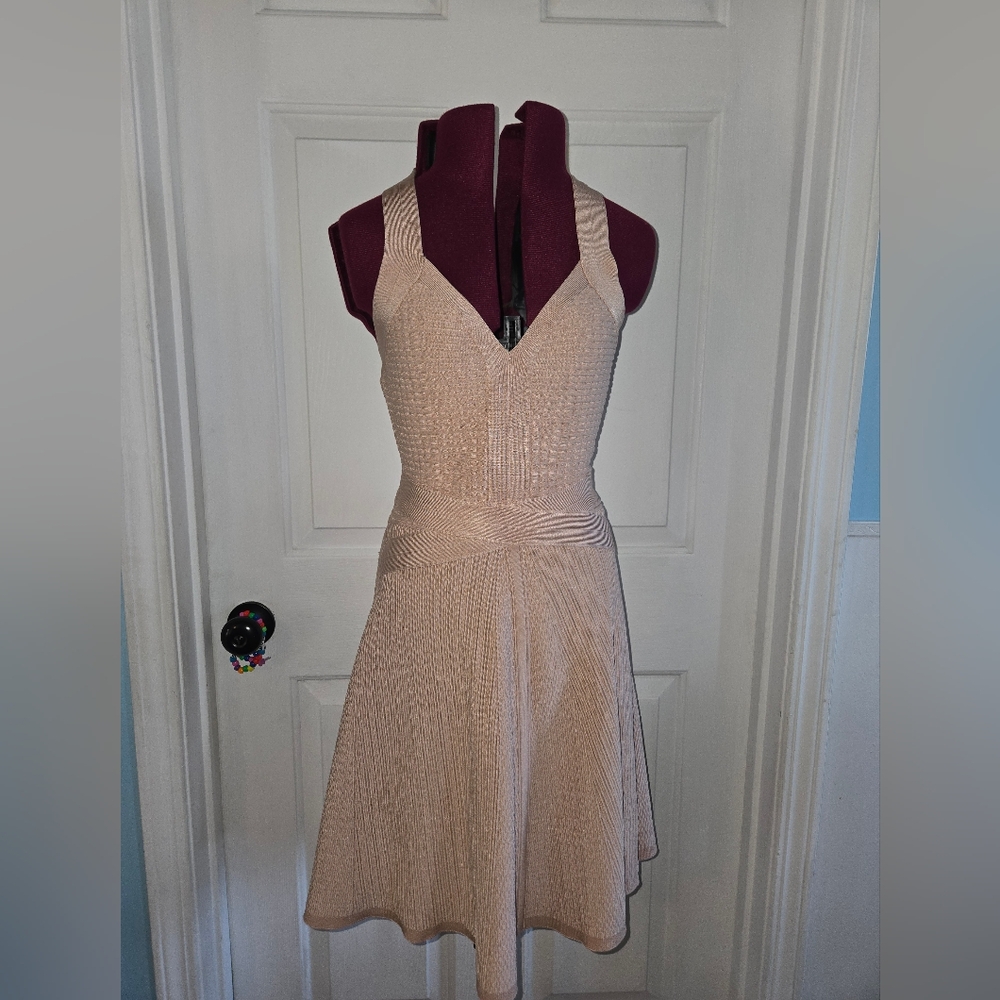 Guess Dusty Pink Rose Medium Strappy Mirage Fit And Flare